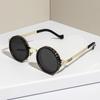 Круглые солнцезащитные очки Черная отделка ND-фильтры Поляризованные линзы Защита от УФ-лучей Четкость Очки Модные аксессуары