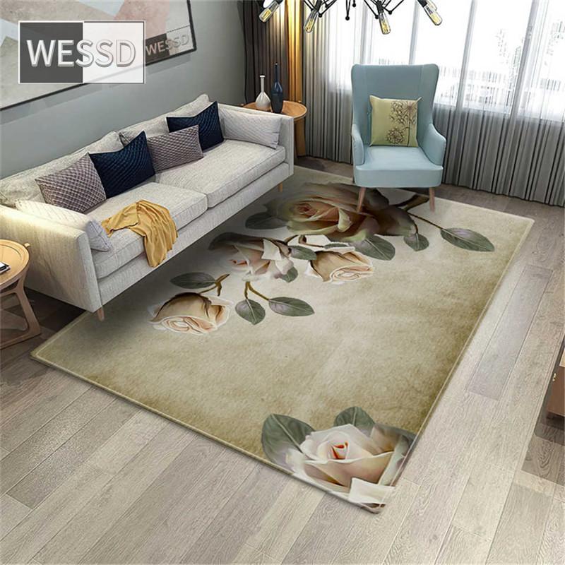 Ковер для спальни с цветком розы, 3D ковер для гостиной, красочный напольный коврик с цветочным рисунком, ковер для ванной комнаты, украшение для комнаты для девочек