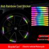 Rainbow Reflective Tire Sticker for Cars and Motorcycles
