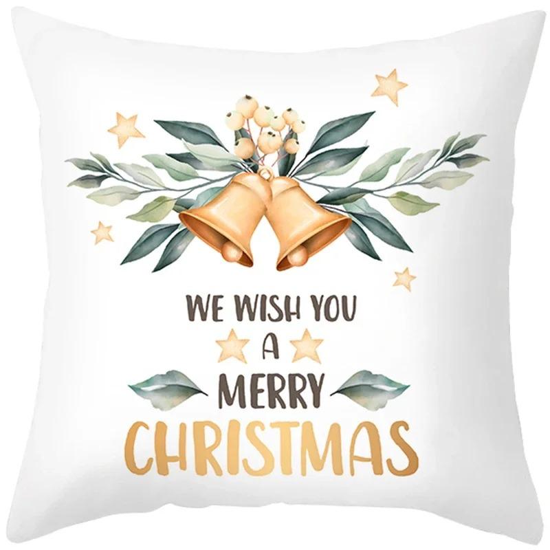 Наволочки с рождественской тематикой Аксессуары для автомобиля Офис Санта-Клаус Гостиная Диван Домашние наволочки