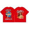 Karol G Tropicoqueta Tour 2026 Двусторонние Футболки с Графикой Мода Y2k Уличная Одежда Футболка Унисекс Унисекс Повседневные Оверсайз Футболки