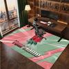 England Rugby Personalized Crystal Velvet Carpet, Customized Name Text Soft Anti‑Slip Rug for Living Room Bedroom