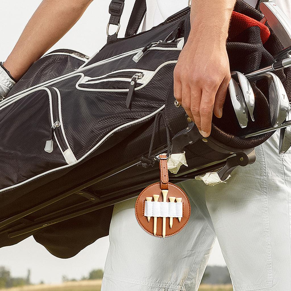 Кожаная сумка для гольфа с вставкой для ногтей, уличная поясная подвесная сумка для хранения, костюм, подарок для мужчин