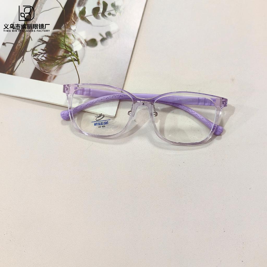 Tr90 Children'S Optical Glasses Fashion Anti-Blue Light Eye Protection Computer Glasses Students Can Be Equipped With Reading Flat Glasses
