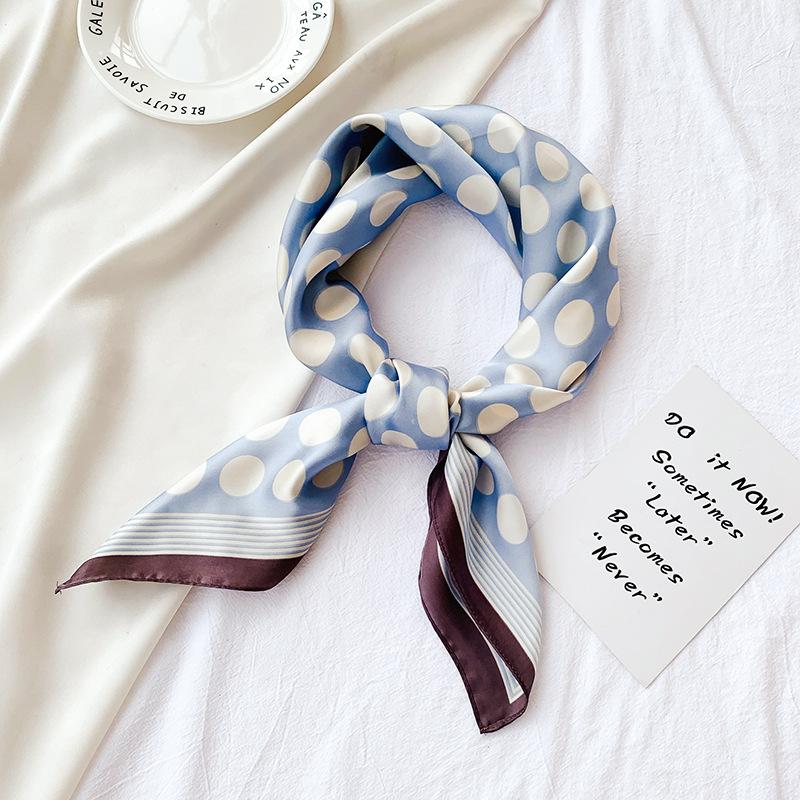 2024 New 70 CM Silk Shirt Decoration Small Square Scarf Fashionable And Versatile Commuting Scarf Neck Protection Scarf