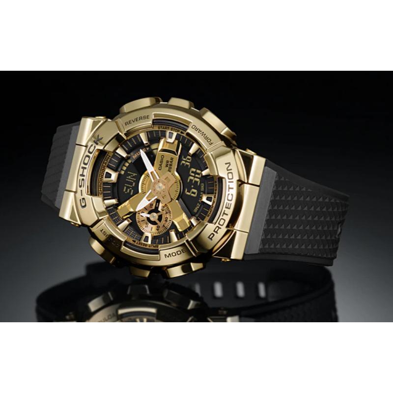 Casio Серия All Metal - Три глаза 200 м Водонепроницаемые Кварцевый механизм Стальной ремешок Японские и корейские часы Мужские;s Часы Золотые GM-6900G-9PR