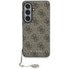 Чехол-брелок Guess 4G Classic Logo с MagSafe для Samsung Galaxy S26 Коричневый