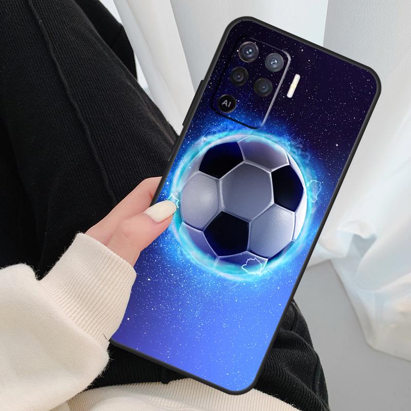 Чехол для футбольного мяча для Oppo A17 A57 A77 A40 A78 A54 A74 A94 A76 A16 A96 A18 A60 A80 A38 A58 A98 A15 A5 Pro