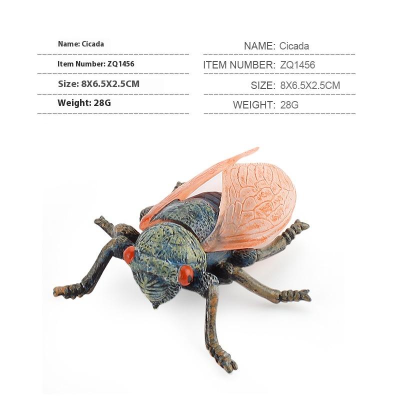 Детская игрушка Научно-образовательная модель Симуляция Насекомое Цикада Мир дикой природы Золотая цикада Украшения для песочницы