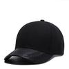 PU Leather Embroidery Baseball Cap Ear of Wheat Head Sport Hat Hip Hop Street Caps Men Fashion Black Snapback Hats Gorras