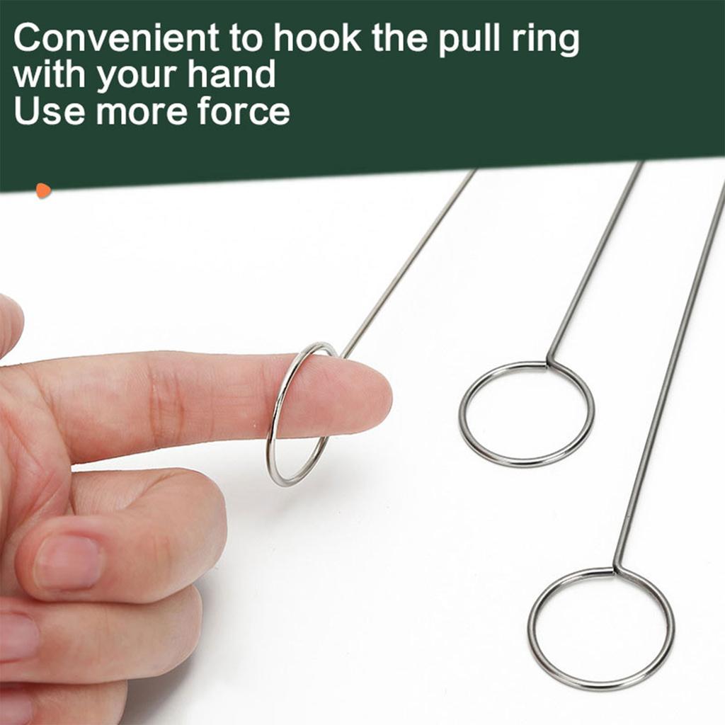 Long Hook Needle Threader For Elastic Bands Easy Quick Insert Metal Threader Sewing Threading Tool For Clothing Handbag