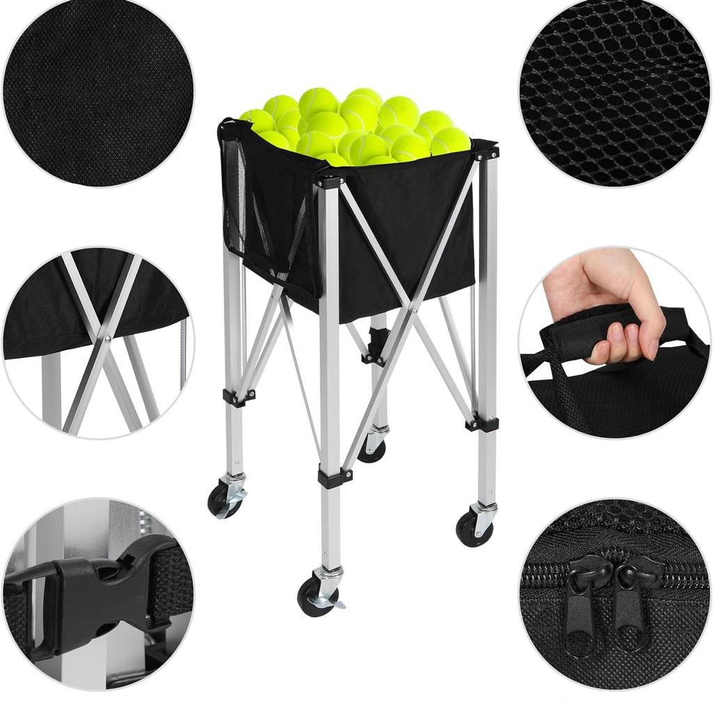 Портативная складная тележка для спортивных мячей из алюминиевого сплава