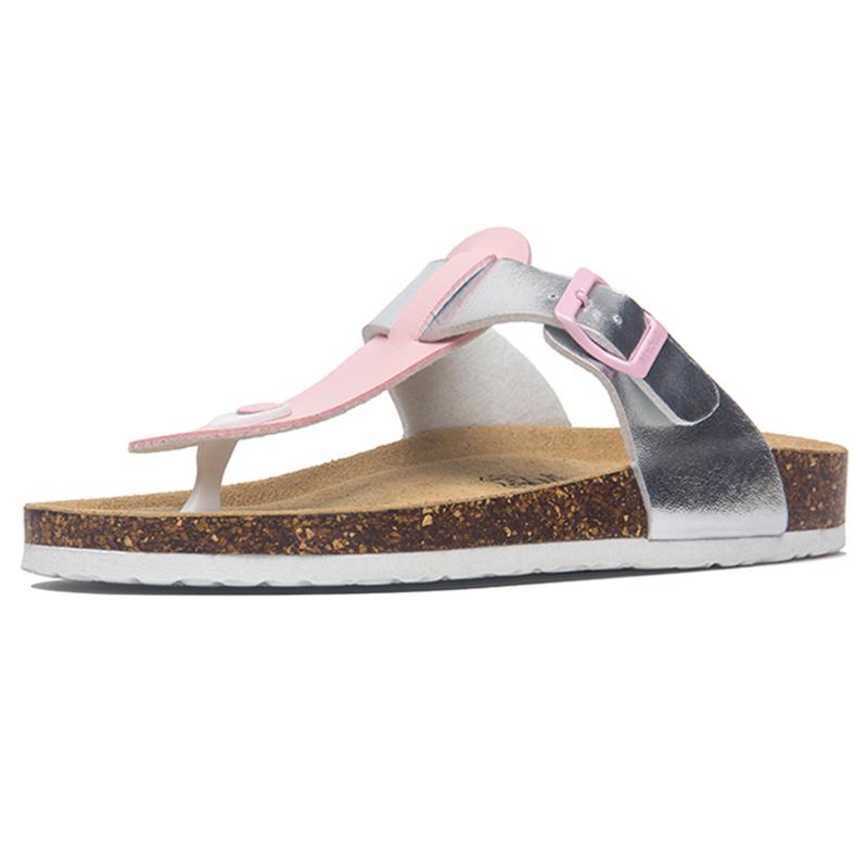 Модные лаконичные сандалии на пробковой подошве смешанных цветов с перемычкой для пальца, женские сандалии на танкетке с ремешком на пряжке, шлепанцы, обувь для женщин, нескользящие, пляжные, гладиаторские сандалии 2025