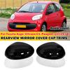 Для Toyota Aygo C1 Peugeot 107 2005-2014 2x Автомобильные сменные накладки на зеркала заднего вида боковые Накладка на крыло Внешняя накладка Декор