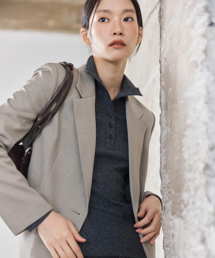MIXXO Button-Up Turtleneck T-Shirt_Miwlwg108A