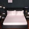 Breathable Solid Color Satin Sheets Machine Washable Comfortable Durable Satin Flat Sheet Waterproof