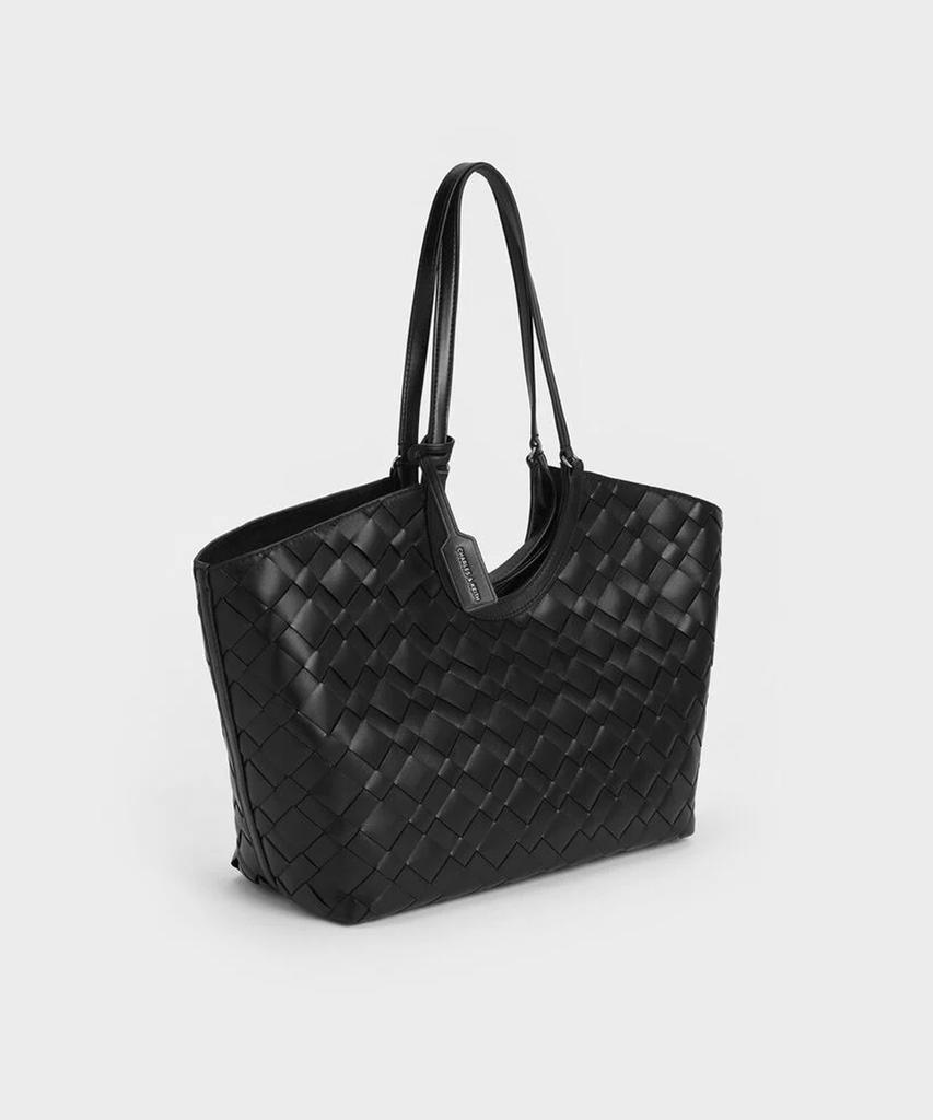 Charles & Keith Плетеная сумка-тоут Yvette 3 цвета Ck2-30701583