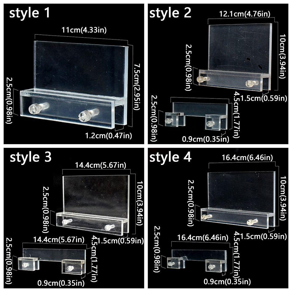 Прозрачный акриловый держатель для светодиодной лампы для аквариума без сверления, подставка для освещения аквариума