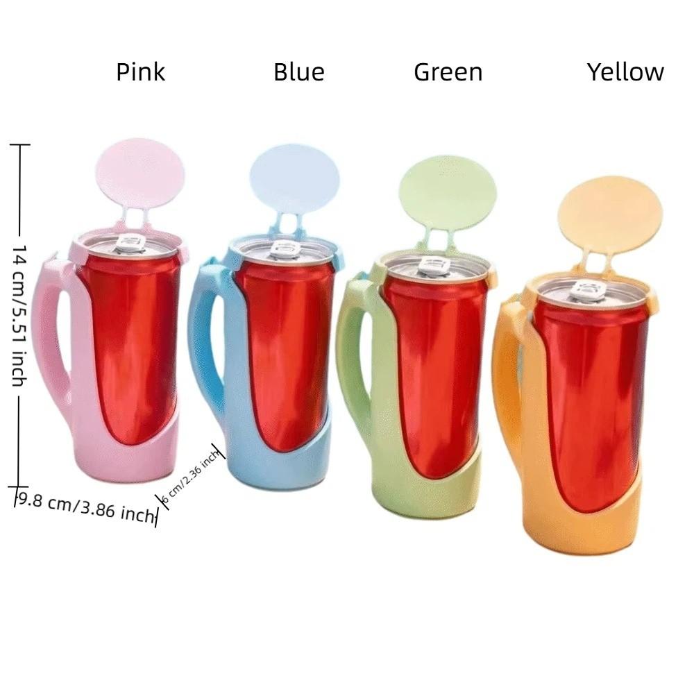 Spill-Proof Portable Cup Holder Leak Proof Soda Can Holder Comfortable Grip 12oz Can Holder Party