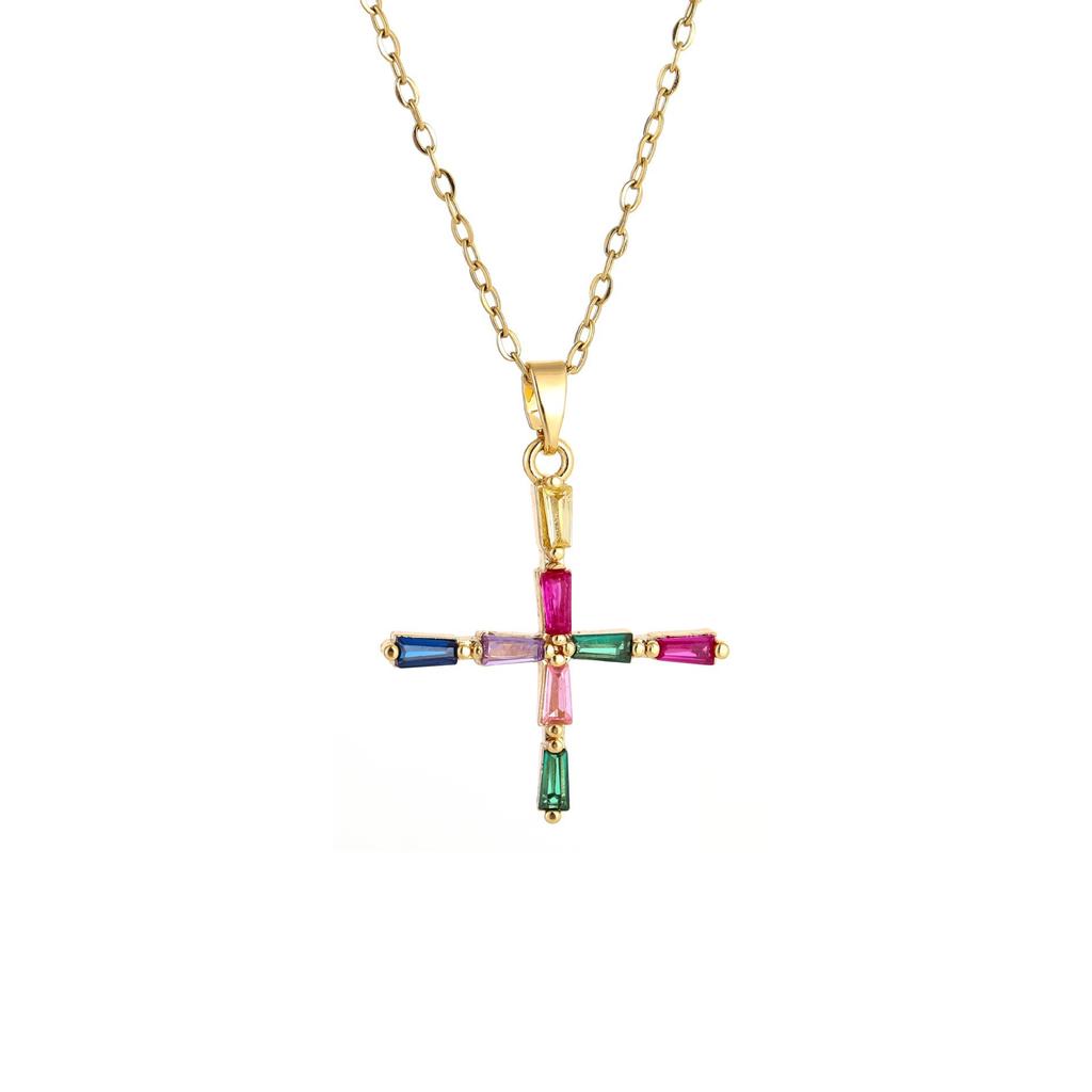 Женское металлическое колье с бриллиантами и цветными драгоценными камнями, Премиальный дизайн ручной работы, Колье с инициалом, Подарок для женщин, Праздничный подарок, Ювелирное украшение для вечеринки