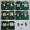 Green Bay Packers Hall of Fame Vintage Jersey #92, #5, #15, #66