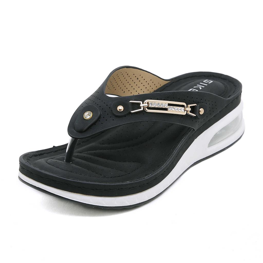 C New Spring and Autumn Casual Retro Versatile Toe Comfortable and Light Casual Cool Slippers Women