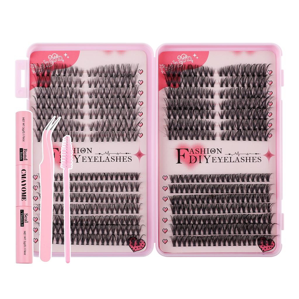 532 пучка накладных ресниц «сделай сам», натуральные густые сегментированные смешанные ресницы D-Song