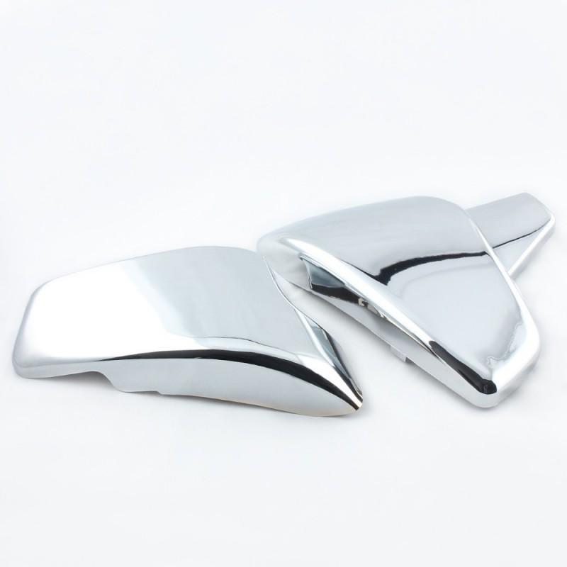 Motorcycle Battery Cover Side Panel Honda VT600 Shadow 400 Iron Horse Cruiser Bike Steel Black Chrome