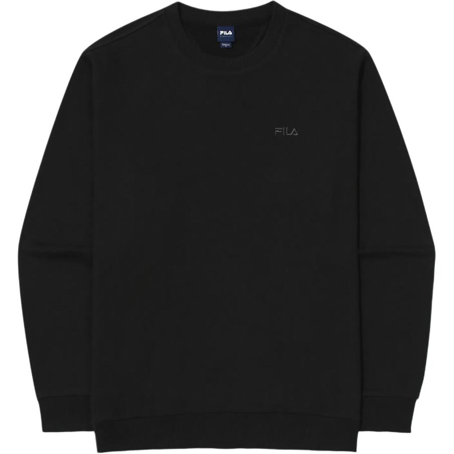FILA Sweatshirts Unisex Black Crew Neck Moderate Regular FS2POG3101U-BLK