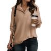 Women's Casual Fashion Long Sleeve Shirt Oversized Solid Color Tops