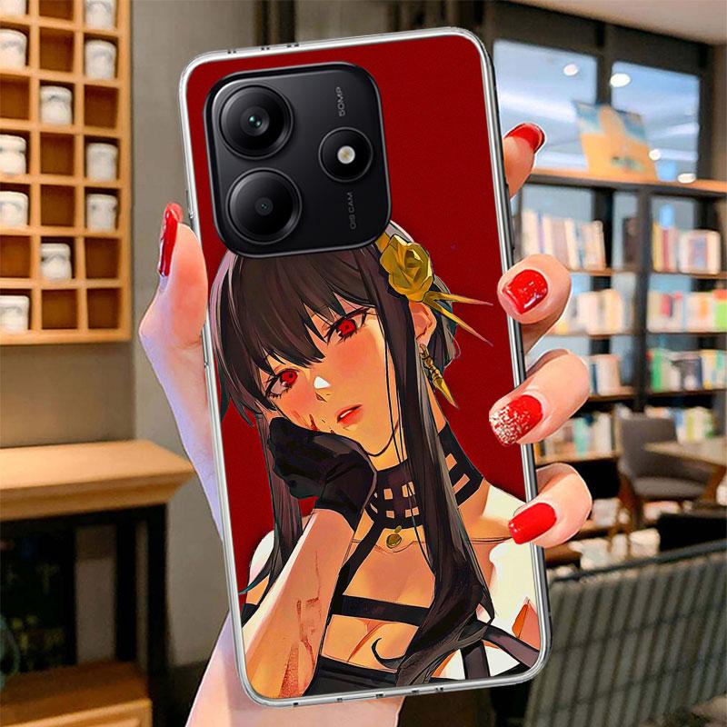 S-Spy Family Yor F-Forger Phone Case For Xiaomi Redmi Note 15 14 13 12 11 10 Pro Plus 14S 12S 11S 11T 11E 10S Soft Fundas Shell