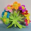 T Play Flower Plush Kids Toy: Bendable Stem Stuffed Sunflower - Soft Felt Bendy Bouquet Age 2-4