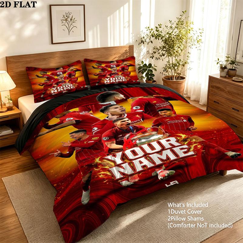 Custom Lfc Bedding Quilt Set Quilt Cover Pillowcase Home Decoration Birthday Gift (1 * duvet cover + 2 * pillowcase, without core)