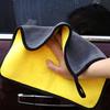 Car Wash Cloth Thickened Ultra Soft Dual Color Water Absorption Microfiber Waxing Towel for Automobile