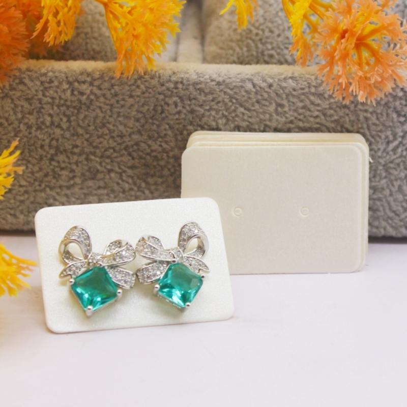 100 шт. новых модных женских сережек 3,5x2,5 см упаковочная карточка