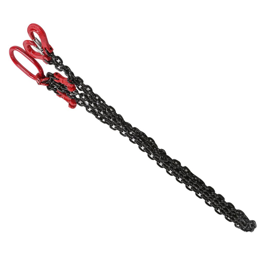 Подъемный цепной строп 2 крюка регулируемый для крановых работ 2 метра 4,75 тонны 8 мм