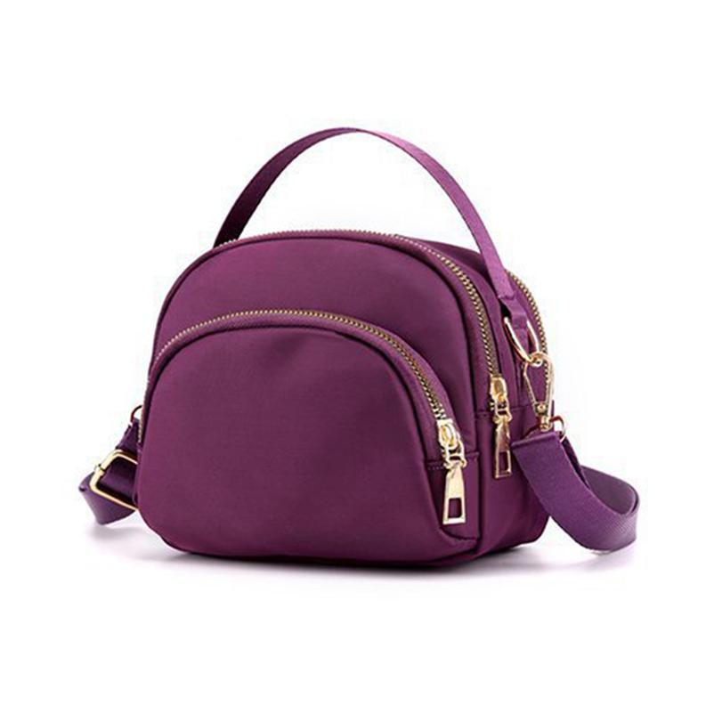 Модная многослойная мини-сумка из нейлоновой ткани, сумка через плечо, водонепроницаемая сумка большой емкости