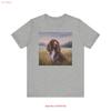Футболка с принтом Field Spaniel винтажная стирка удобная модный стритвир универсальная стильная эластичная с графикой