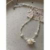 Color starfish shell beaded necklace 1011 seaside vacation wind dopamine cute shell niche collarbone accessories