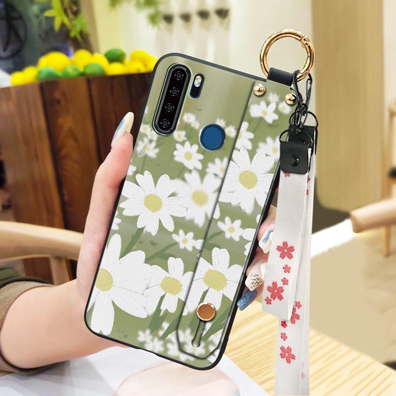 Waterproof Oil Painting Phone Case For Blackview A80 Pro Silicone Protective Soft Case Anti-knock Wrist Strap Wristband