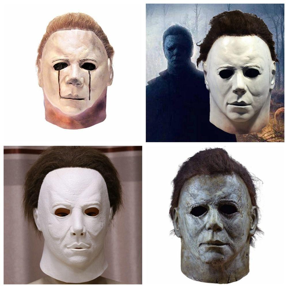 Realistic Killer Mask Latex Halloween Masks Tricky Toys Michael Myers Mask Men