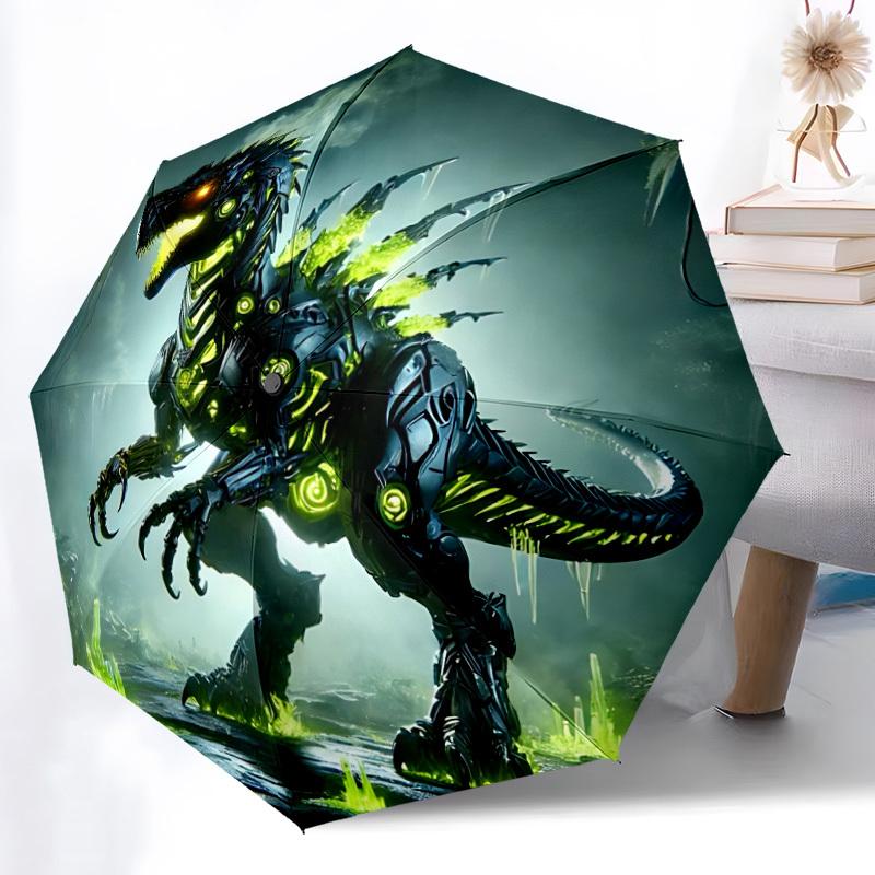 1pc DinoBot, Transformers Automatic Folding Umbrella, Sturdy And Durable Automatic Folding Umbrella with 8 Ribs, Convenient for Outdoor Use079