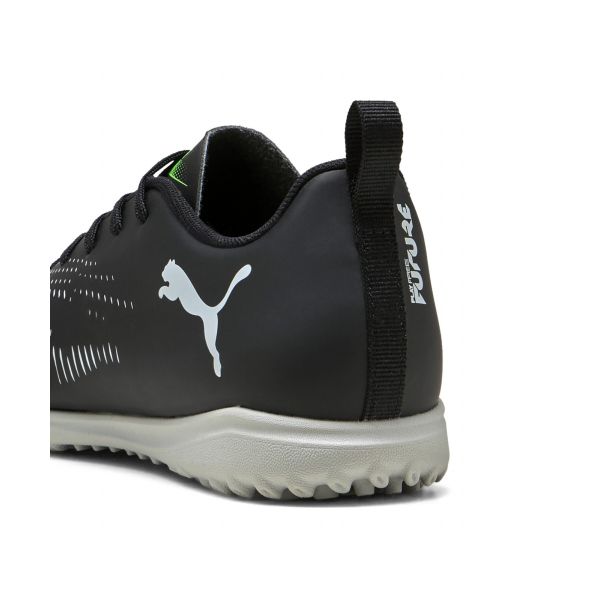 Puma Future 8 Play TT Jr Удобные Мягкие Низкие Детские Футбольные Бутсы Детские Футбольные Бутсы Черные Крутые Светло-Серые Флуоресцентно-Зеленые 108396-02