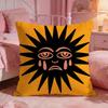 DecorSun FaceS Cushion Cover Premium Comfort Reversible Pillow Cove Two in One Design for Any Room  Car Interior