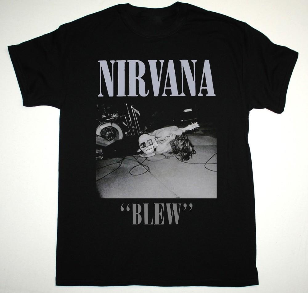 Унисекс Хлопковая Футболка Nirvana Blew Bleach 1989 Nevermind Курт Кобейн Унисекс Футболка