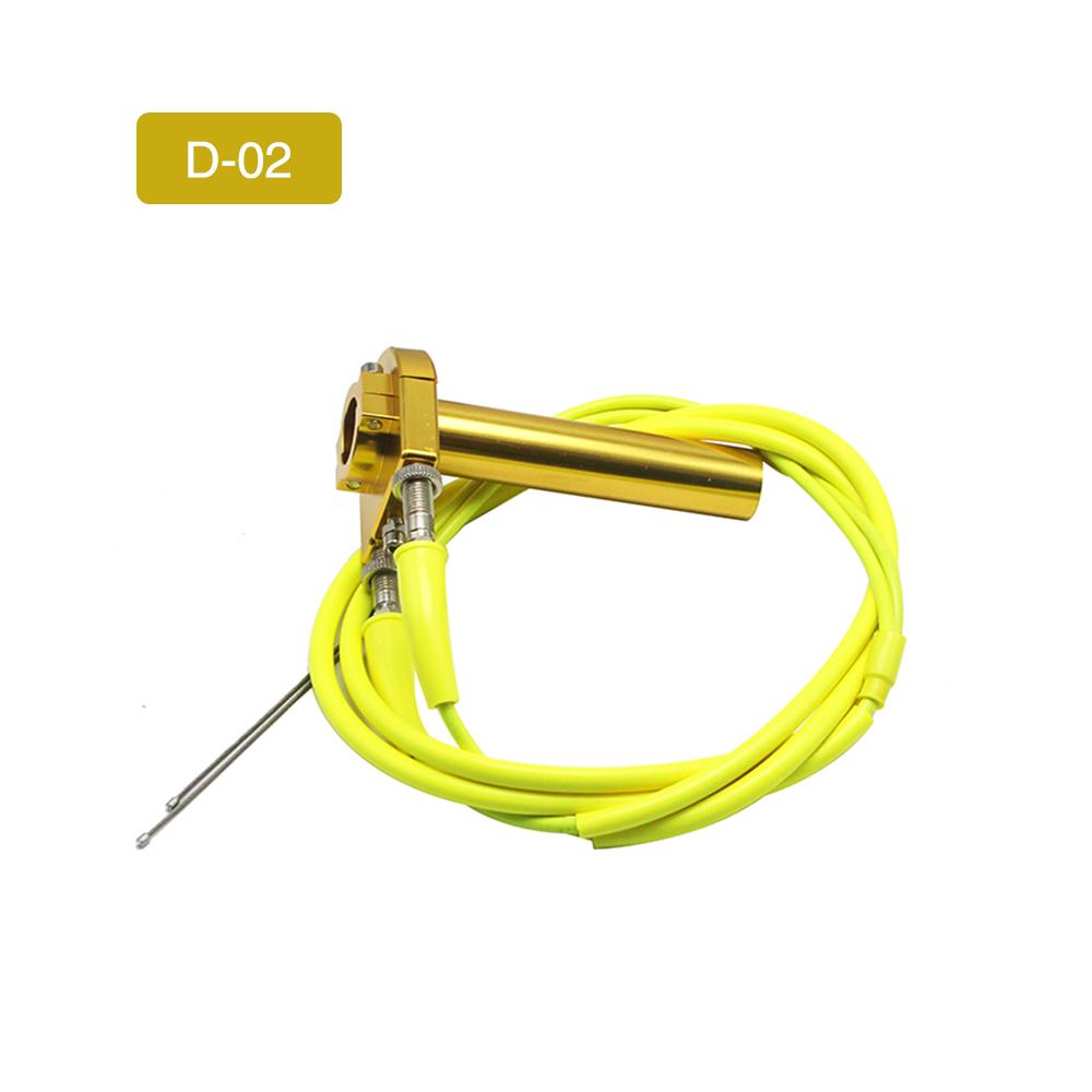 ZSDTRP 22mm Aluminum Throttle Grip Twist Quick Action Gas Throttle Settle With 2 Cables For Dirt Pit Bike 50cc 110cc 125cc