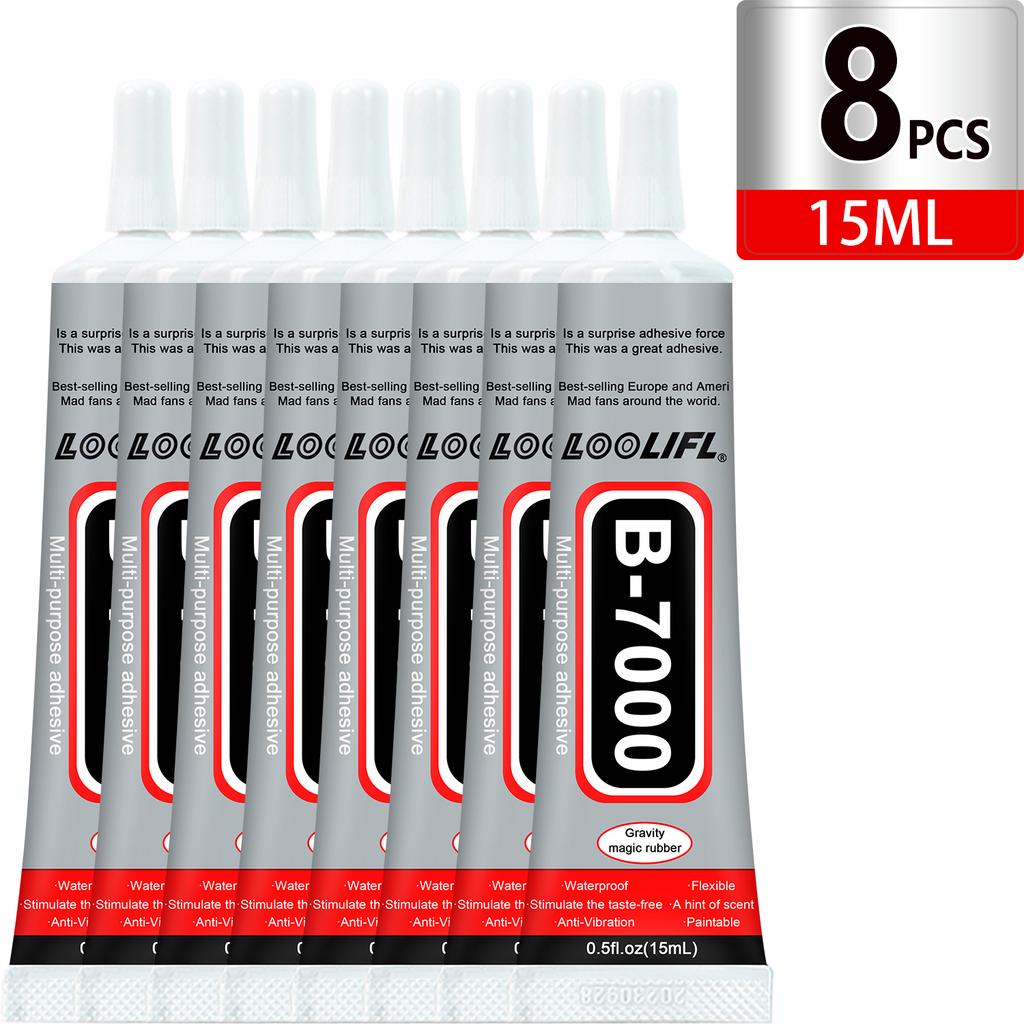 Multi Purpose Adhesive Strong Clear Glue B7000 Bond For Phone Screen Repair Jewelry Making DIY Crafts With Precision Applicator