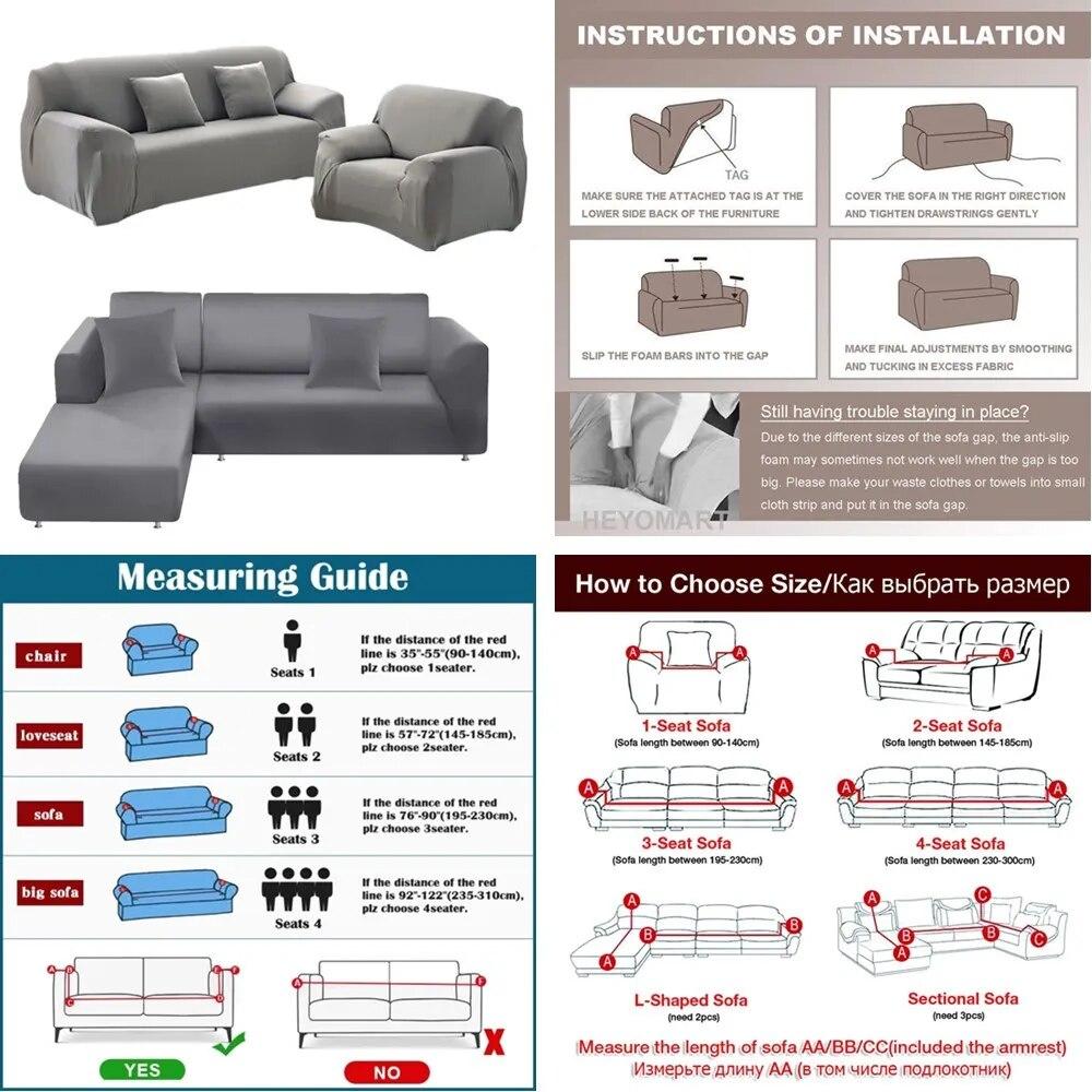Sofa Color Covers Solid Elastic For Living Room Thicken Sectional Corner Slipcovers Couch Cover L Shape Need Buy 2pcs Cover