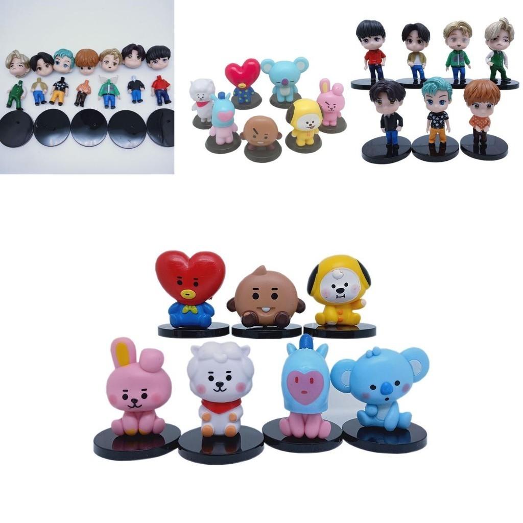 Изысканный набор из 7 фигурок звезд K-pop группы Bangtan Boys для уникального декора