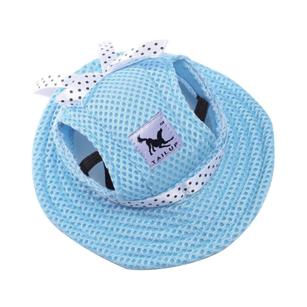 Stripe for Small Medium Mesh Cloth Canvas Cat Hat Dog Caps Pet Products Sunhat